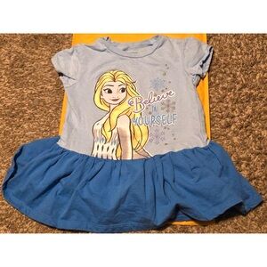 Disney Frozen II Light Blue Graphic Tee
